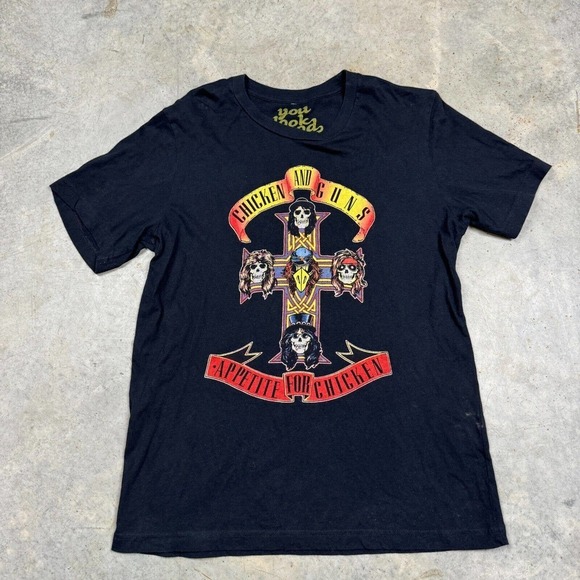 Bishops Other - Chicken And Guns Portland Oregon Cartopia Food Carts Shirt Bishops T Adult M